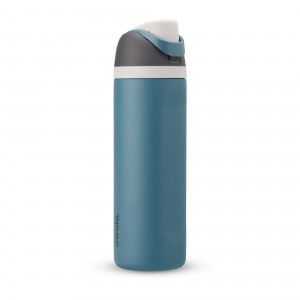 Owala 24oz FreeSip® Stainless Steel Water Bottle Blue Oasis | Canada FCK145936