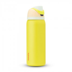 Owala 32oz FreeSip® Stainless Steel Water Bottle Lemon Limeade | Canada JHI428031
