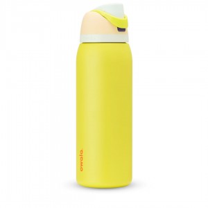 Owala 40oz FreeSip® Stainless Steel Water Bottle Lemon Limeade | Canada QIM123456