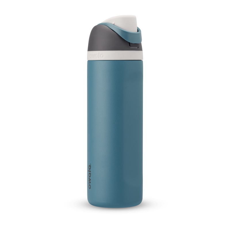 Owala 24oz FreeSip® Stainless Steel Water Bottle Blue Oasis | Canada FCK145936