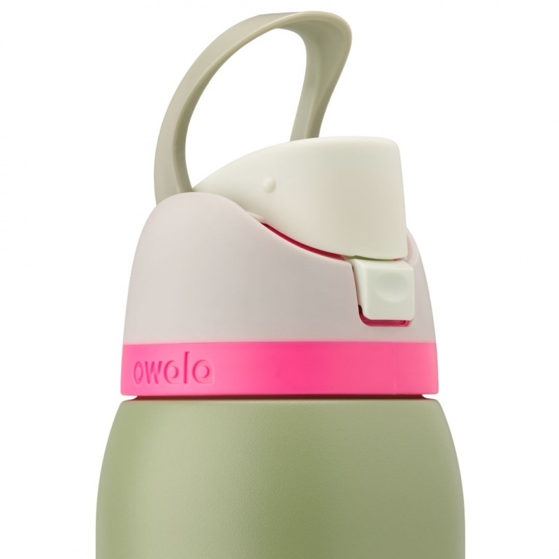 Owala 32oz FreeSip® Stainless Steel Water Bottle Neo Sage | Canada DBJ398625